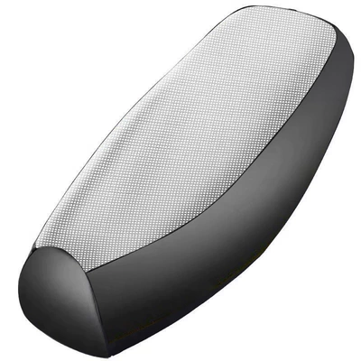 Motorcycle seat cover waterproof sunscreen non-slip wear-resistant four-season universal electric car leather seat cover electric car sunscreen cushion (Motorcycle cushion) - silver-square-thick-leather-large