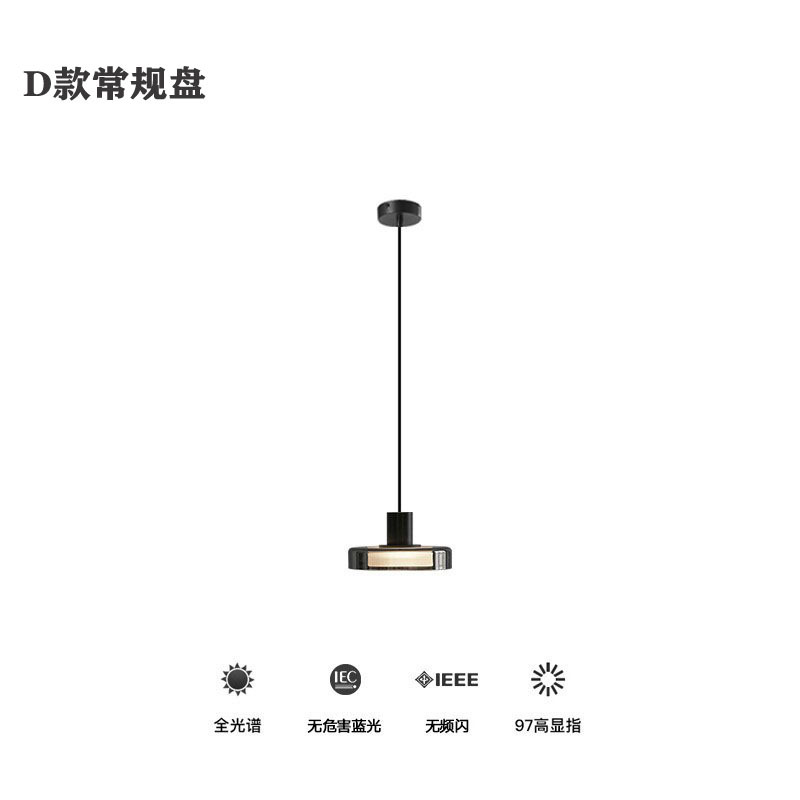 Chandelier dormitorio post-moderno cabecera lámpara de cama de vidrio restaurante Zhongshan simple ligero creativo lujoso moderno lámpara pequeña ahora