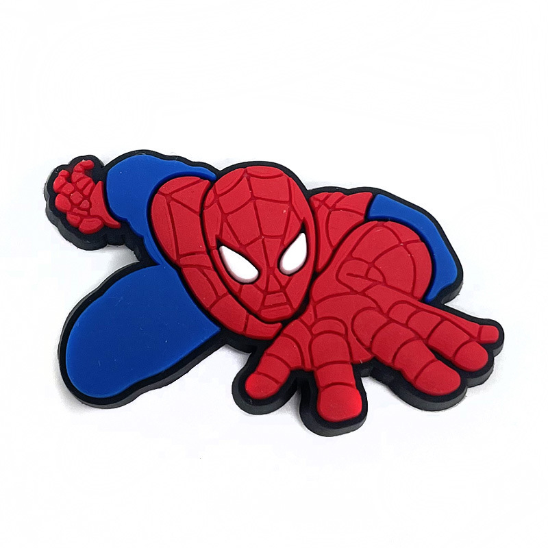スパイダーマン 13 漫画スパイダーマン下駄靴バックル靴飾り DIY ジビックスタークロックスアクセサリー|undefined