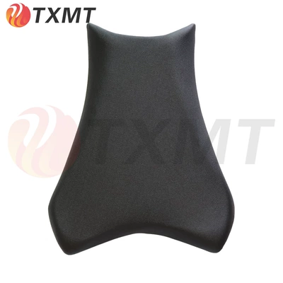 Applicable to Kawasaki ZX-6R 636 19-20-21-22-23-24-25 years ago leather seat cushion front cushion (Motorcycle cushion) - black-model-original-car-seat-height