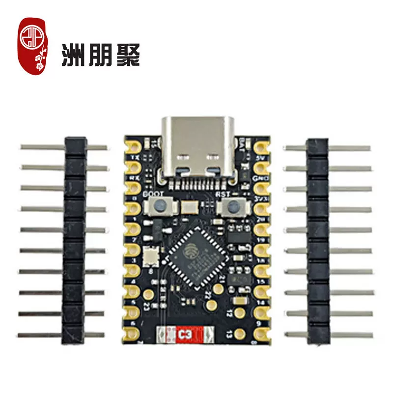 Разработческая плата ESP32‑C6 SuperMini, микроконтроллер, плата-ядро для программирования и обучения