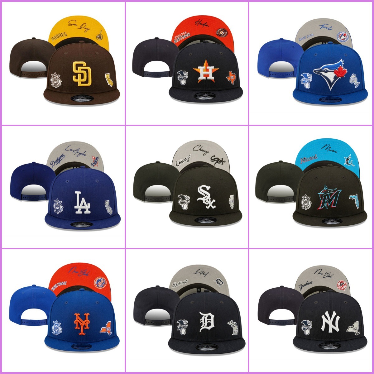 Fábrica al por mayor transfronterizo 2024 PuChangAnFo años sombreros de béisbol sombreros bordados sombreros de béisbol sombreros deportivos image 3