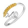 Fashionable ring, snails, accessory, silver 925 sample, simple and elegant design, wholesale