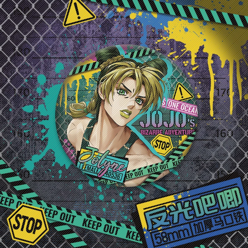 Бейдж с отражающим рисунком сериала JOJO Sea of Stone, Ji Guzi, значок, двумерный Xu Lun, Jotaro, Анна Суй, подвеска значка