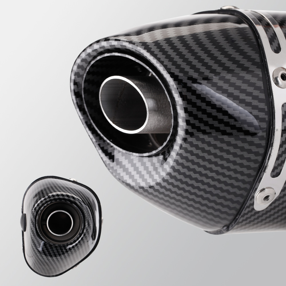 Motorcycle Exhaust Pipe R27 Small Square Tail Section 51mm Universal 250Sr 800Nk Sai 350 R3