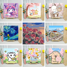 卡通钻石画30X30创意手工diy玩具桌面摆件客厅装饰品儿童益智