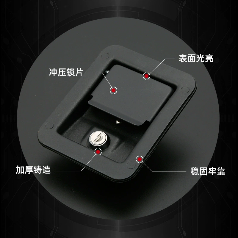 恩利 MS866-5 zinc alloy pull panel lock truck cabinet lock industrial distribution box lock tool box lock