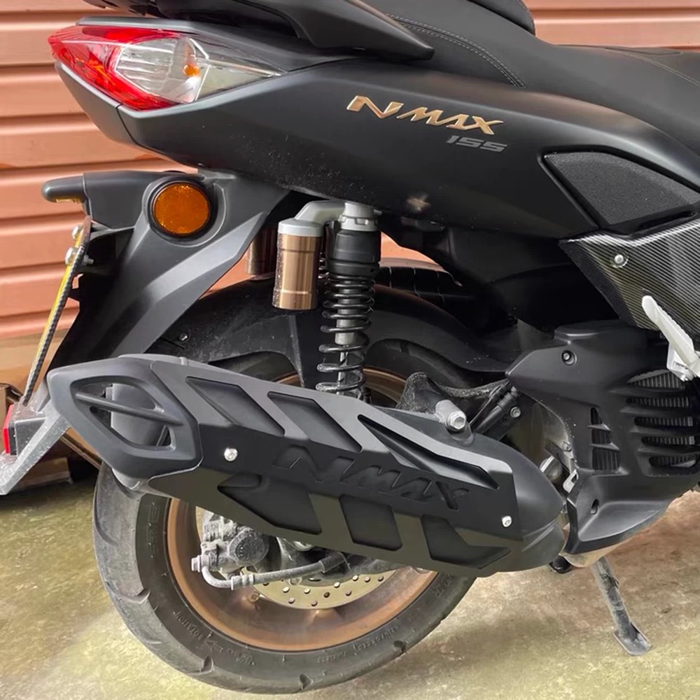 Suitable for Yamaha Nmax155 Modified Exhaust Pipe Cover Aluminum Alloy Anti-Scalding Exhaust Protective Cover Decorative Accessories