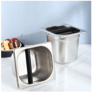 Cross-Border Hot-Selling Stainless Steel Powder Slag Bucket Large-Capacity Coffee Powder Slag Box Waste Slag Bucket Pouring Slag Bucket Coffee Utensils