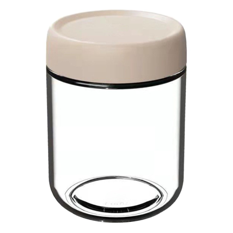 Tanque sellado de vidrio de grado alimenticio Tanque de almacenamiento a prueba de humedad de cocina Tanque sellado de nueces de té y bocadillos