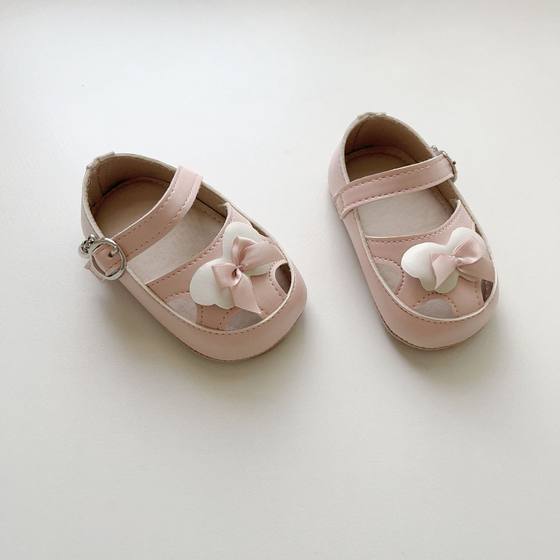 6-18 Months Baby Summer Love Hollow Baby Toddler Shoes Breathable Princess Shoes Children Baotou Soft Sole Shoes