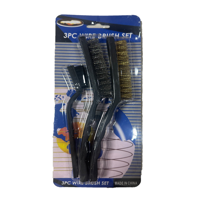 Nueve caballos conjunto cepillo cocina aceite eliminación gas estufa cepillo de limpieza alambre de cobre Acero inoxidable estufa de nylon cepillo de alambre de acero