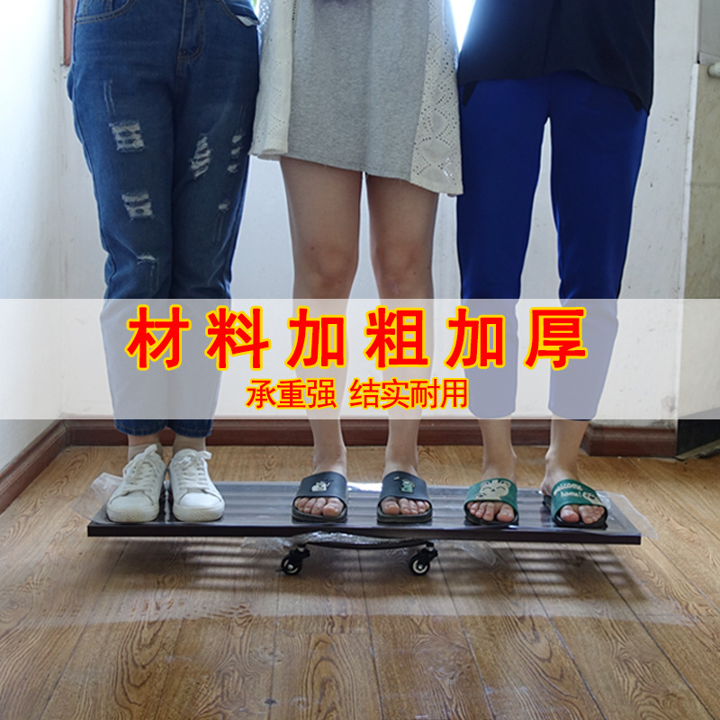 可移動萬向輪花盆托盤鐵藝客廳綠蘿花架帶滾輪底座托架陽台花盆架