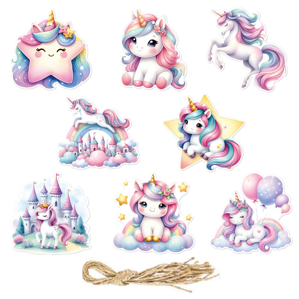 Nuevos productos unicornio tema de cumpleaños decoración colgante colgante día de los niños decoración de cumpleaños colgante unicornio
