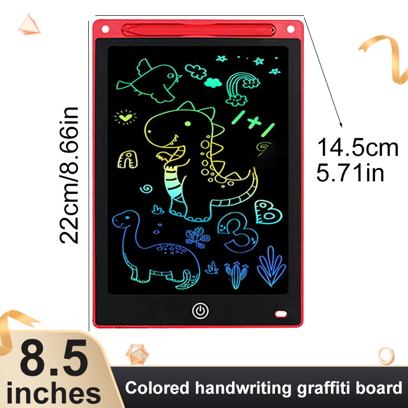 8.5 Pulgada LCD LCD tablero de escritura tablero de dibujo para niños graffiti tablero negro claro tablero electrónico de escritura a color