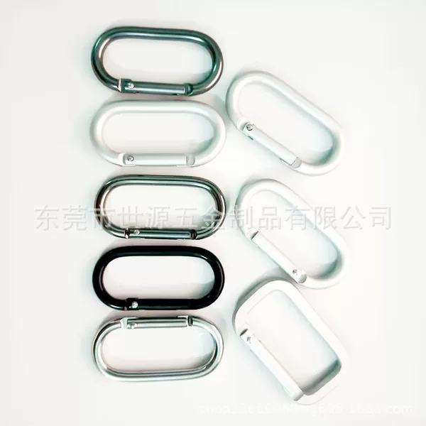 Outdoor Aluminum Alloy Carabiner No. 5 Runway Buckle Quick-Hook Suitable for Camping and Mountaineering Equipment