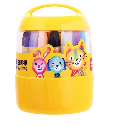 Wholesale effective oil pastels 24 colors children's crayons washable 36 colors kindergarten painting graffiti brushes barreled