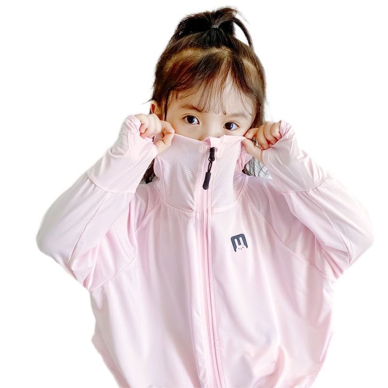 アイスシルクの薄い子供用日焼け止め服、通気性のある日焼け止め服、男の子と女の子の日焼け止め服、ベビースキン服、夏の日焼け止め服|undefined