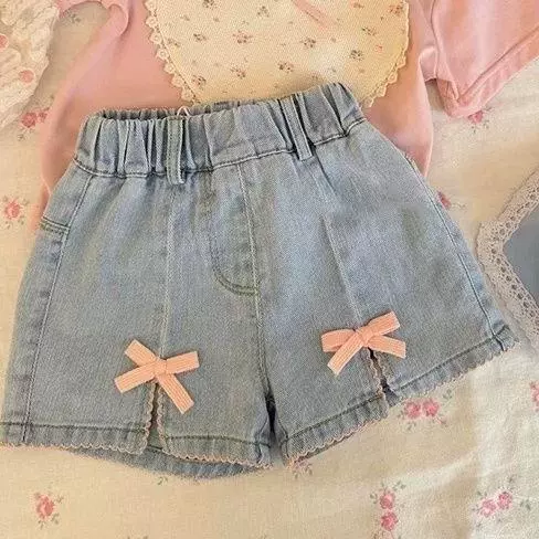 Denim skirt, shorts