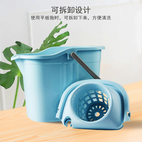 Household absorbent mop bucket old-fashioned mop bucket with wheels industrial cleaning mop bucket lazy mop bucket wholesale