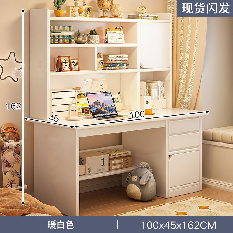 Nuevo escritorio de madera sólida estante en una librería combinada escritorio de escritorio de escritorio de escritorio dormitorio estudiantes simples