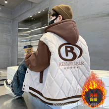 男童夹棉棒球服秋冬外套2025新款儿童秋装中大童装夹克上衣潮男孩