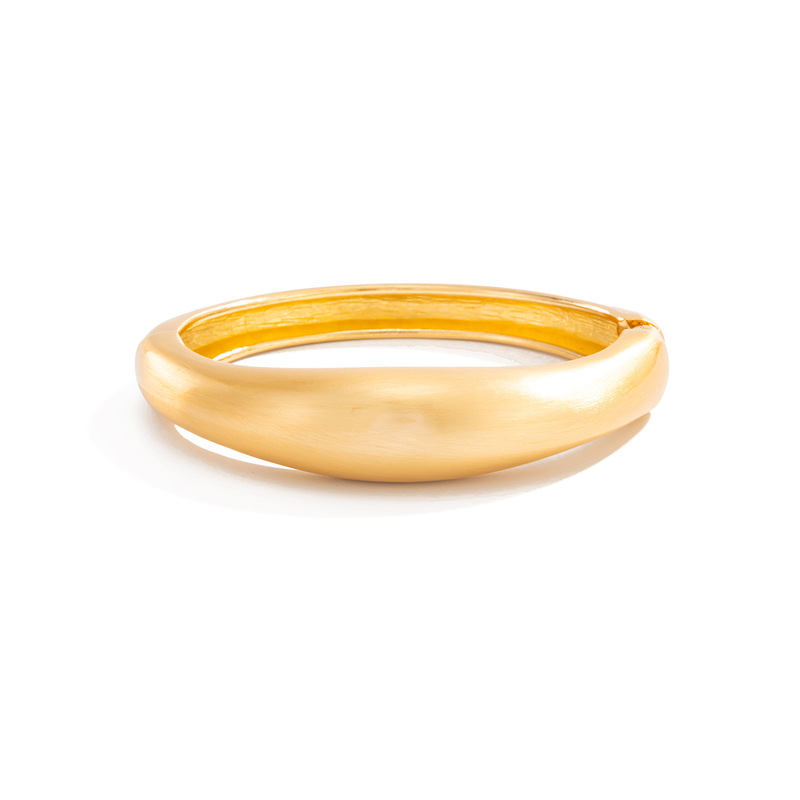跨境轻奢金属拉丝光面手镯女ins不规则小众夸张欧美饰品bracelet|undefined
