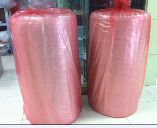 全新料气泡膜可新料防震红色中泡气泡膜厂家1.2米宽60cm宽