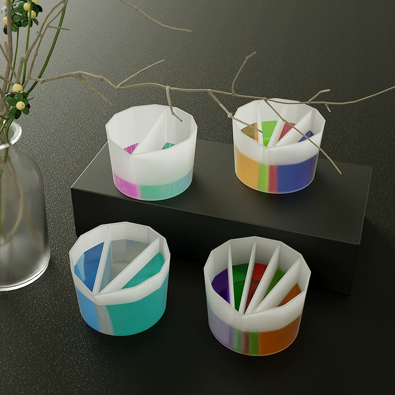 纵博 DIY crystal drop glue 4 styles silicone color mixing cup color matching cup silicone mold source supply
