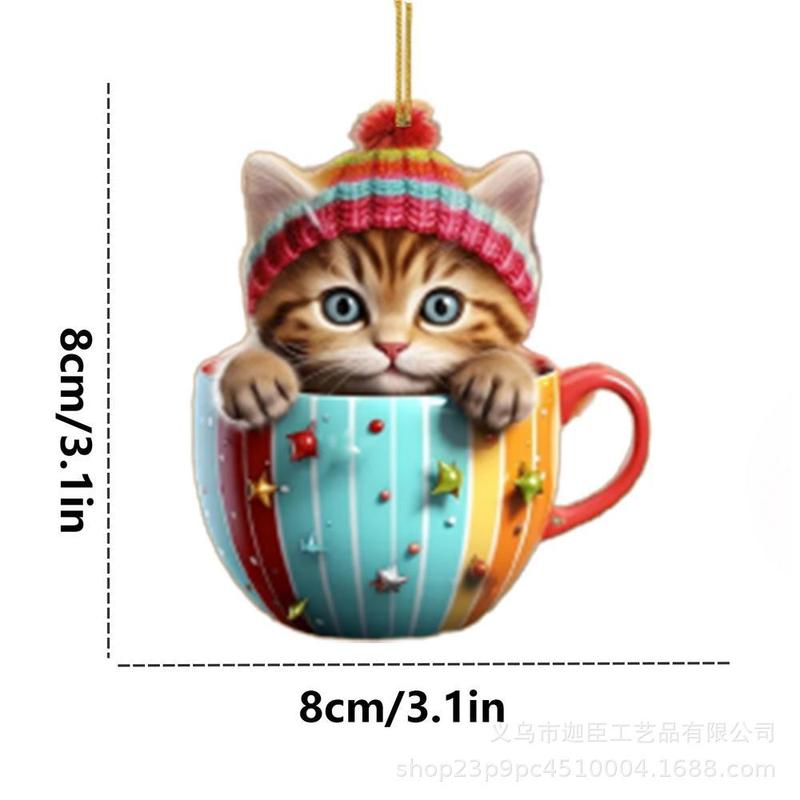国境を越えた新しいカップ猫平面ストラップナタール平恩特美しい猫アヴァル装飾アクセサリーストラップ|undefined