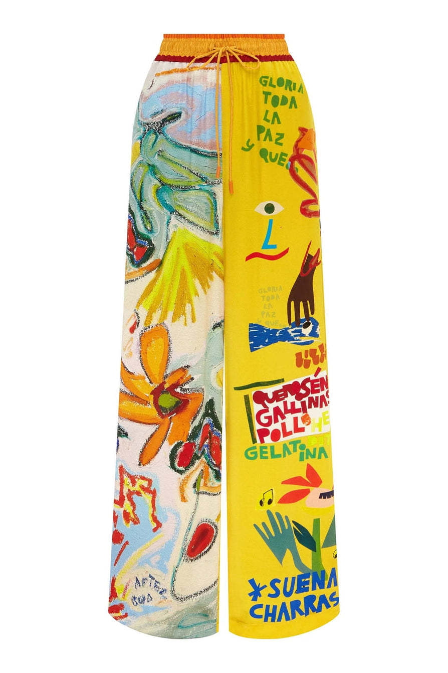Women's Gender Casual Style Daily Women's Casual Graffiti Polyester Pant Co-ord Set Pants Sets