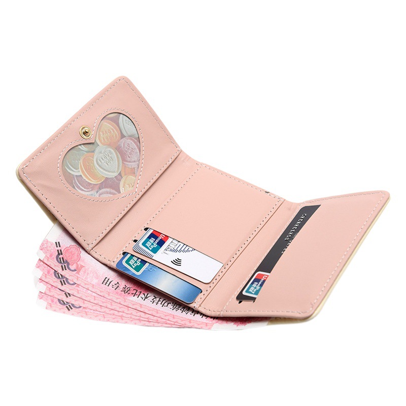 Estilo coreano pequeña cartera de las mujeres cartera larga estudiante de dibujos animados lindo monedero al por mayor cartera embrague