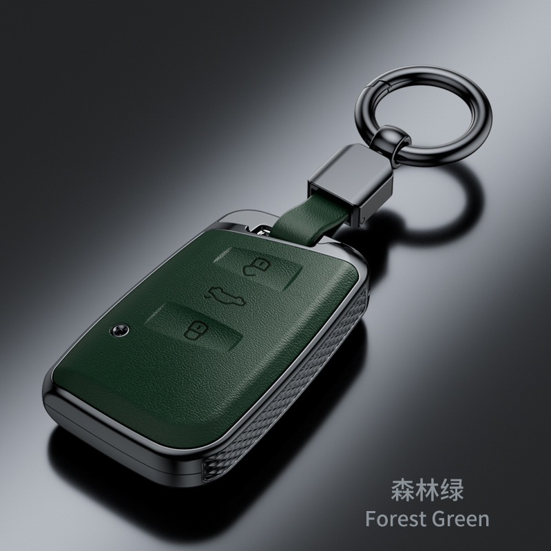 SuitabLe for VoLkswagen Sagitar Tiguan L Lavida Santana Bora Tanyue Passat Nappa Pattern FashionabLe Key Cover