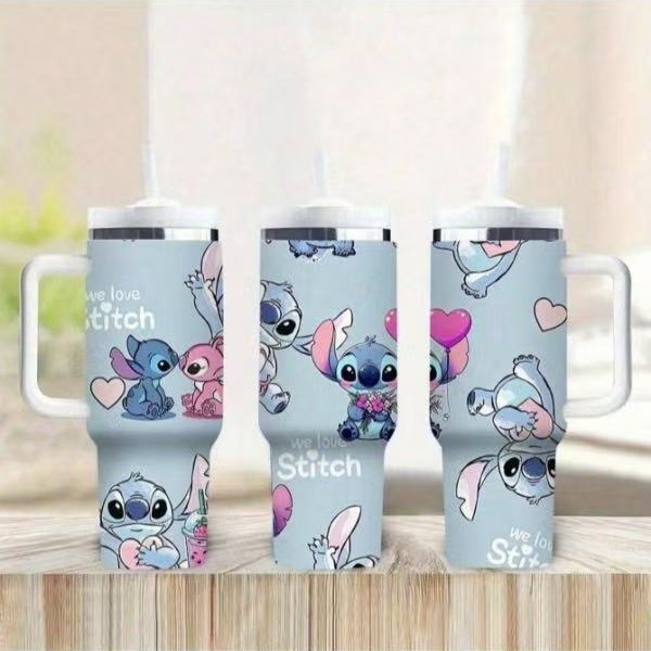 Transfronterizo Amazon 40oz Sanrio dibujos animados KT gato serie termo taza de hielo taza de café portátil con mango