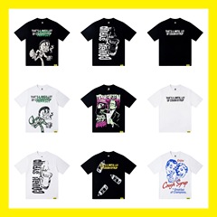 TSクロスボーダー卸売THAT'S A高品質AWFULピュアコットンLOTラウンドネックTシャツ半袖COUGH SYRUP