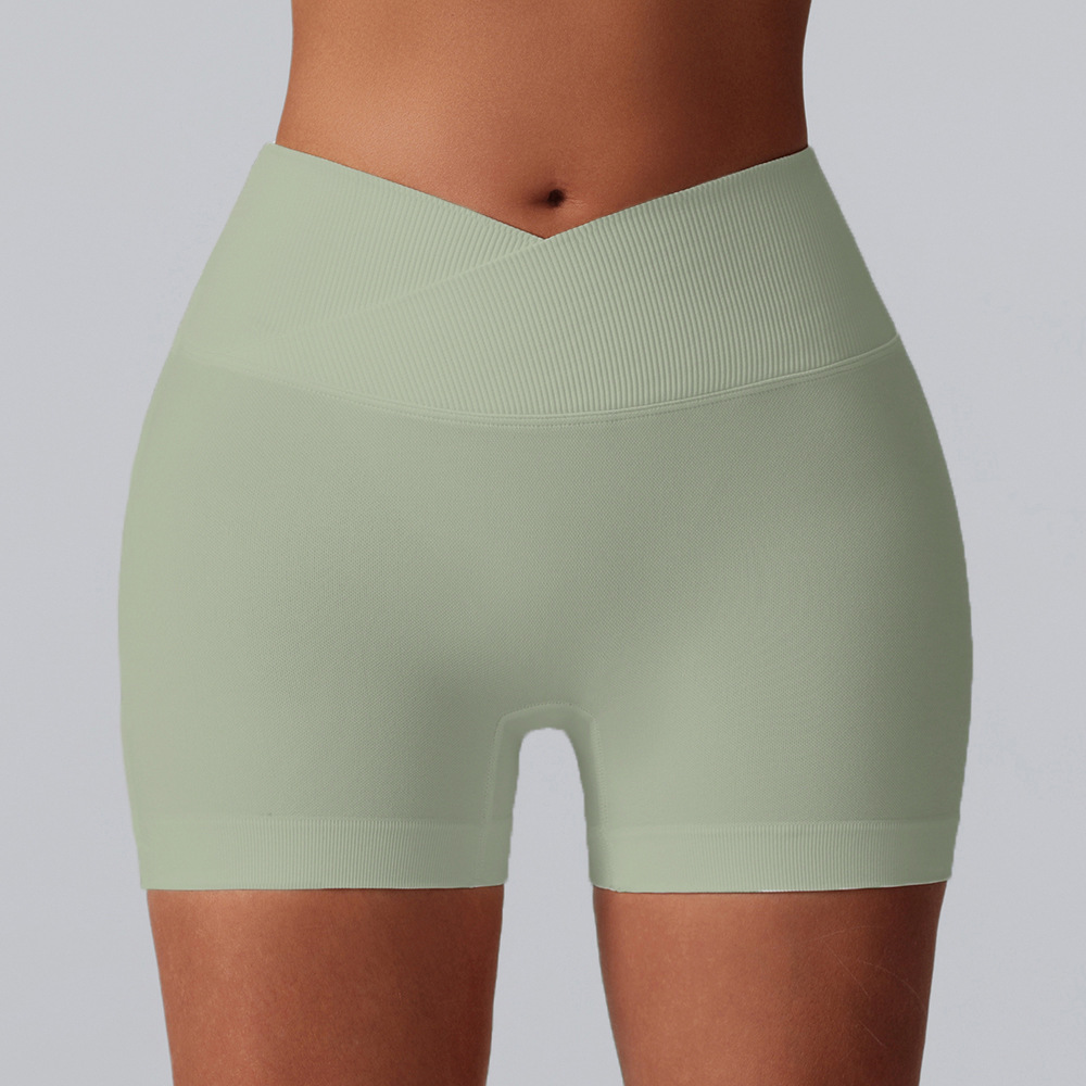 Europa y América sin costuras pantalones cortos de correr transpirables deportivos, pantalones cortos, pantalones cortos de cintura alta, pantalones cortos, pantalones cortos, pantalones cortos