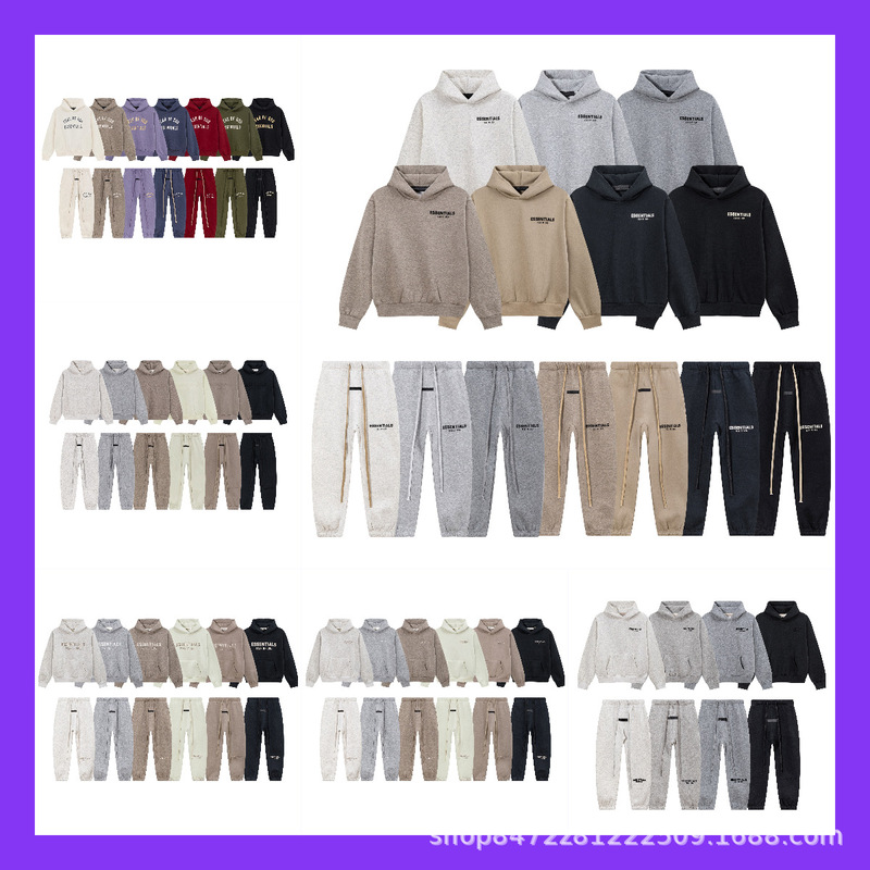 2026 Cross-border Niche American Style Trendy Brand Autumn/Winter Fleece-Lined Men's Couple's Letter Print Hooded Sweatshirt