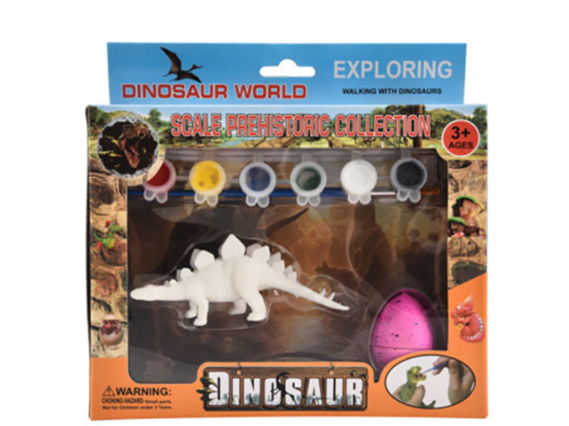 供应科教玩具 DIY石膏彩绘恐龙 水彩绘画 儿童智力系列 H171585