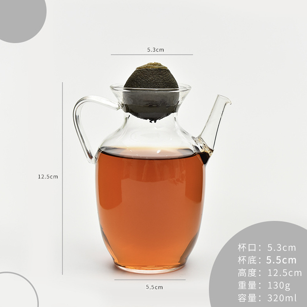 imitación de tetera de naranja resistente al calor hervida tetera de naranja con filtro especial herramienta de té de mano herramienta de té kung fu