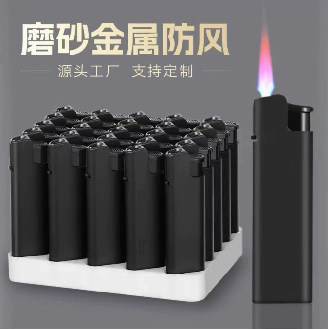 50 высококачественных металлических прочных ветрозащитных зажигалок на заказ печатных рекламных одноразовых зажигалок оптом