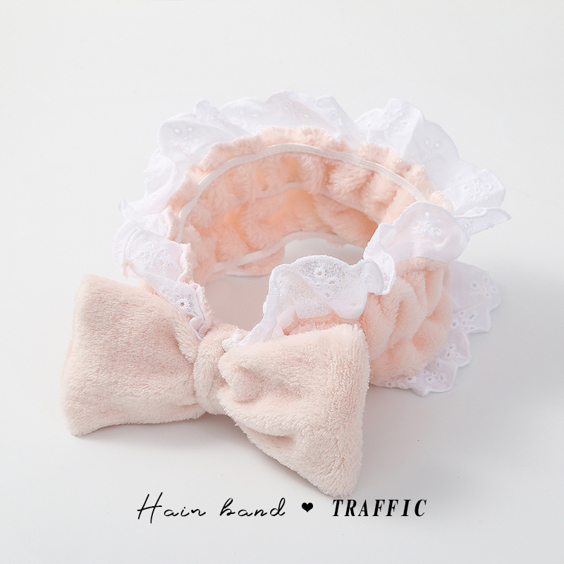 Diadema de felpa de dibujos animados 2025, antideslizante, para maquillaje o spa, estilo lindo