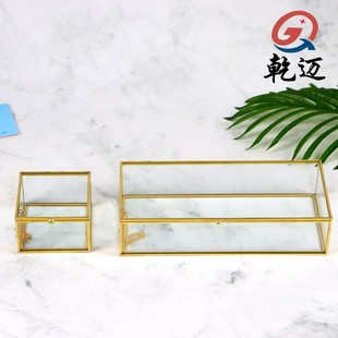 Rectangular Glass Jewelry Box Jewelry Jewelry Box Photo Props Mini Jewelry Box