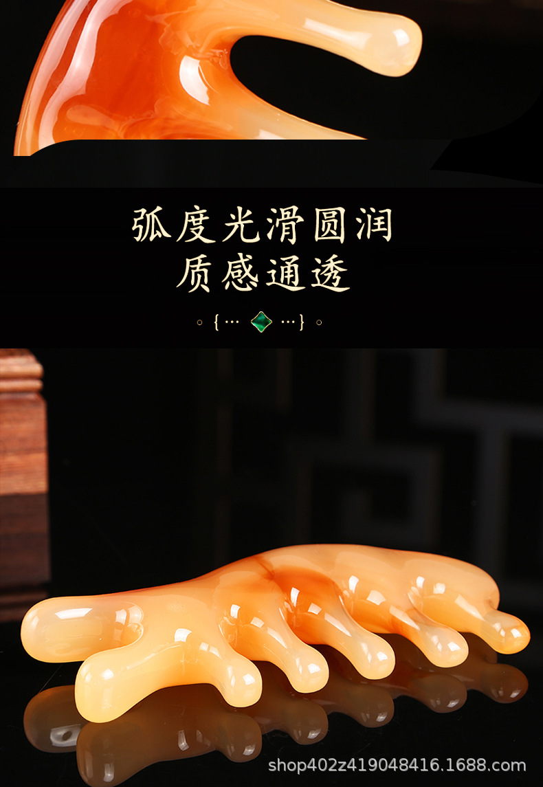 Dolphin Shaped Gua Sha Massage Comb 4 in 1 Resin Facial Nose Scalp Meridian Brush Beauty Tool quality and texture