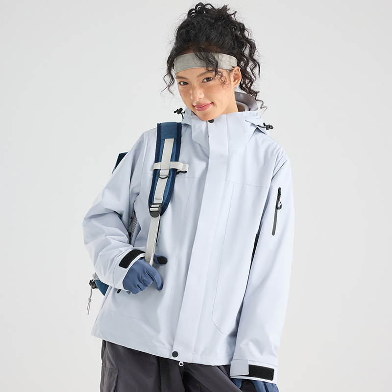 Jacket Women's 2025 New Spring and Autumn Outdoor Windproof and Waterproof Sports Hard Shell Three-In-One Sichuan West Hiking Jacket