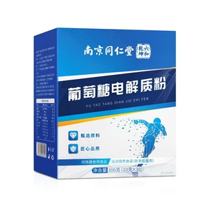 南京同仁堂 Liuhe Qiankun Порошок глюкозо-электролита 300 г (10 г x 30) в коробке, легко заваривается и усваивается