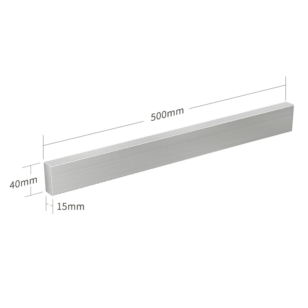 간단하고 매끄러운 304 스테인레스 스틸 브러시 자석 칼 홀더 50CM