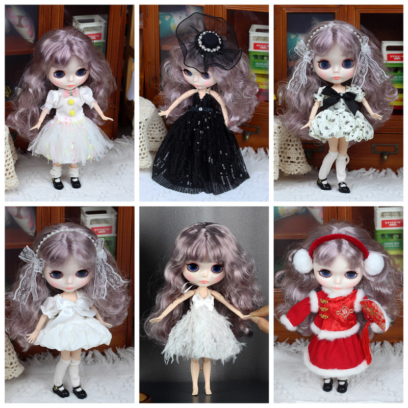 Only Doll Clothes】Blythe Doll Clothes Ob24 Doll Clothes 1/6 Bjd Lolita Princess Dress Casual Outfit Only Doll Clothes】Blythe Doll Clothes Ob24 Doll Clothes 1/6 Bjd Lolita Princess Dress Casual Outfit
