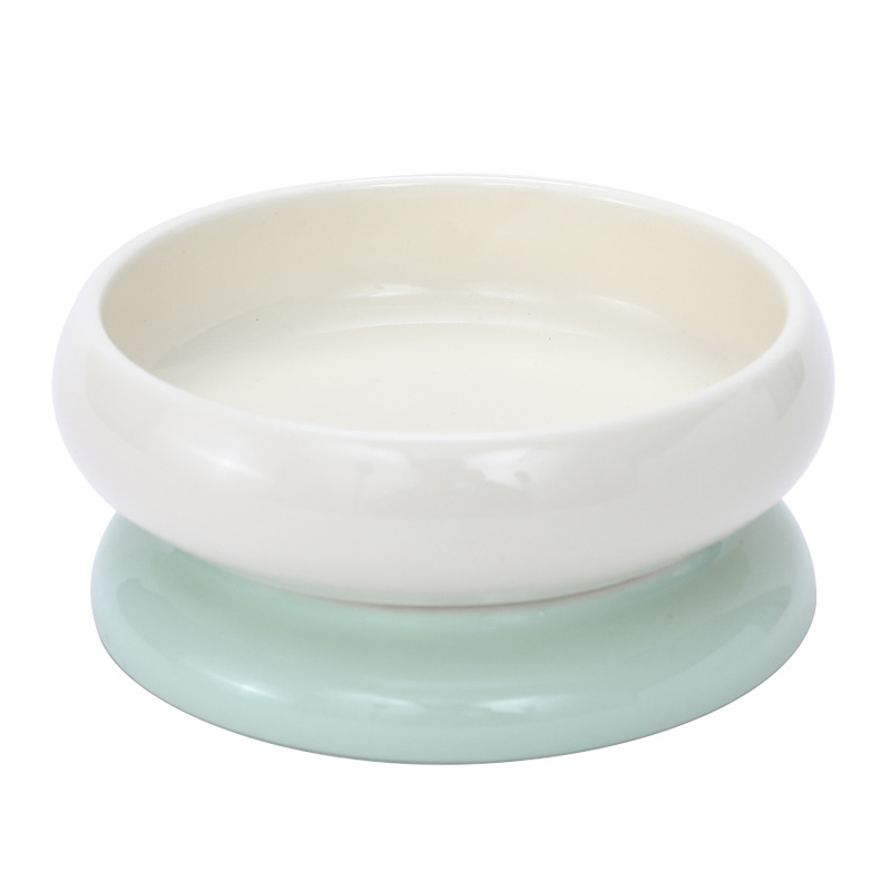 Tazón de cerámica para gatos, tazón de comida para gatos, tazón de comida para gatos, tazón para perros de pies altos, tazón de agua para bebidas, tazón de arroz para mascotas, tazón para gatos jóvenes