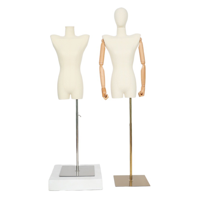 Tienda de ropa de mujer encogimiento de hombros modelo accesorios plataforma de medio cuerpo femenino modelo de hombro plano soporte de exhibición de ventana de hombro image 1