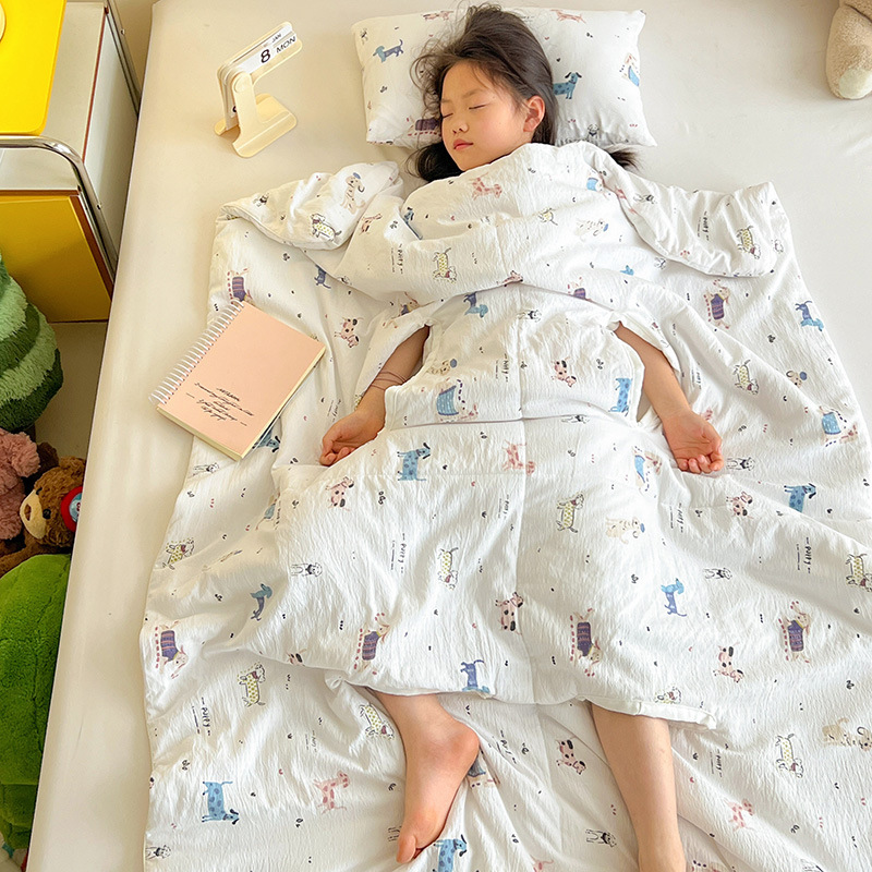 2025 新タイプ A 子供の夏ソフトカポック空調部屋ベビーアンチキックキルト洗える卸売|undefined